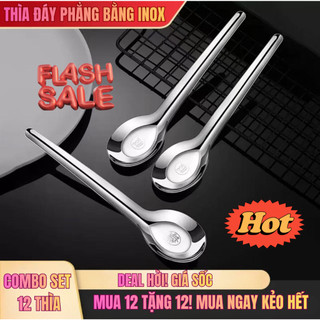 [COMBO MUA 12 THÌA TẶNG 12 THÌA] thìa inox cao cấp chống gỉ sét, bền đẹp theo thời gian.