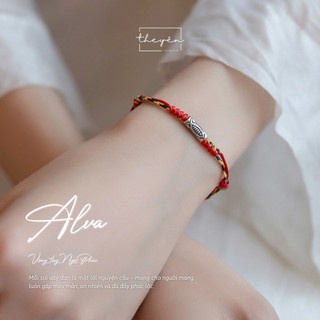 Alva - Vòng Tay Ngư Phúc - Dây Đan Thủ Công, Charm Bạc S925 - Mang Lại May Mắn Và Bình An