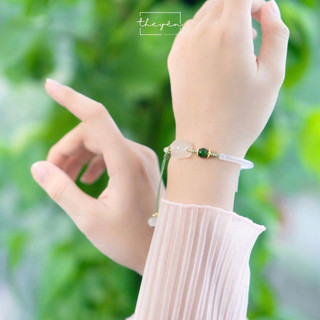 Cindy - Vòng tay Bạch Miêu Ngọc Nữ - Đá Chalcedony -  Mang Lại May Mắn, Hạnh Phúc, Bình An