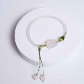 Cindy - Vòng tay Bạch Miêu Ngọc Nữ - Đá Chalcedony -  Mang Lại May Mắn, Hạnh Phúc, Bình An