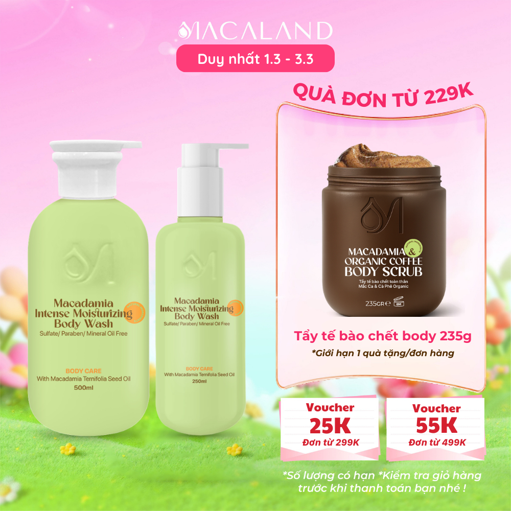 Sữa Tắm Dưỡng Ẩmacaland - Hình ảnh thực tế