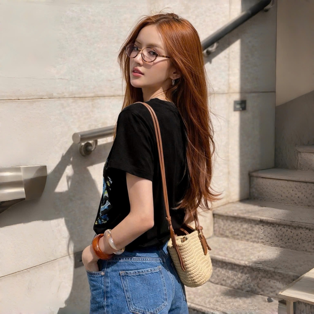 Áo Thun Mirage Bức Tranh Mèo Local Brand Chất 100% Cotton Mềm Mịn Thoáng Mát.