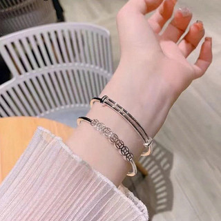 Vòng tay nữ Kim Tiền may mắn vòng tay Titan nữ không gỉ cao cấp thiết kế dạng kiềng sang trọng thanh lịch