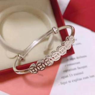 Vòng tay nữ Kim Tiền may mắn vòng tay Titan nữ không gỉ cao cấp thiết kế dạng kiềng sang trọng thanh lịch