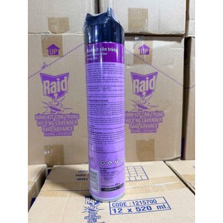 Bình xịt côn trùng Raid hiệu quả trong vòng 24h 520ML tặng 1 cuộn giấy lau bếp