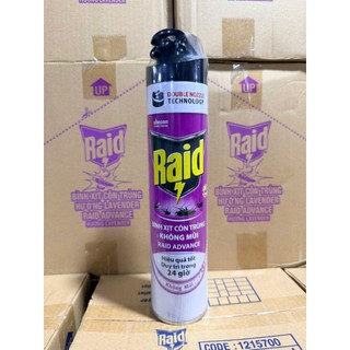 Bình xịt côn trùng Raid hiệu quả trong vòng 24h 520ML tặng 1 cuộn giấy lau bếp