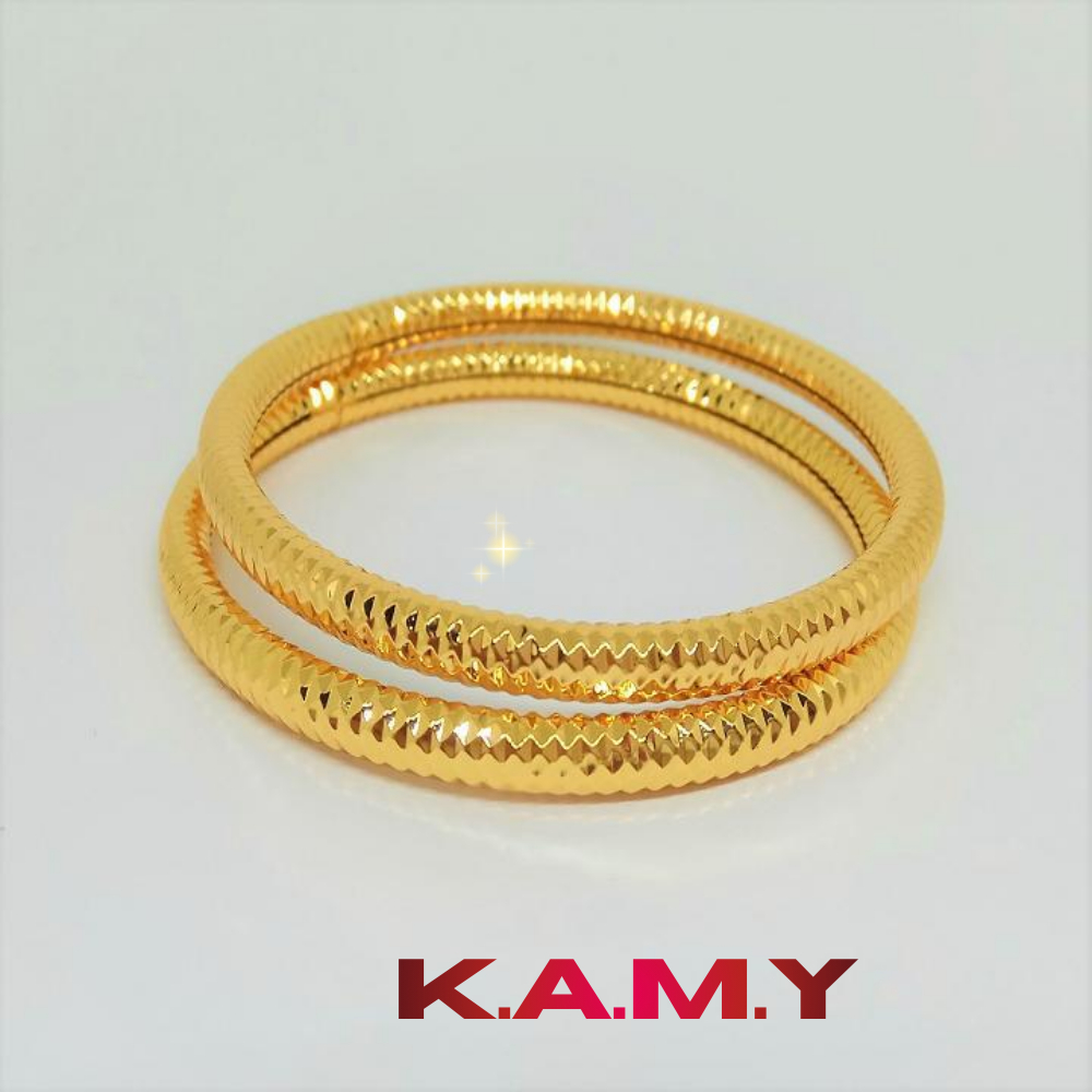 Cặp Vòng Tay Chạm Kim Cương Khóa Xỏ – Ximen Cao Cấp, Sáng Bền Màu, Sang Trọng