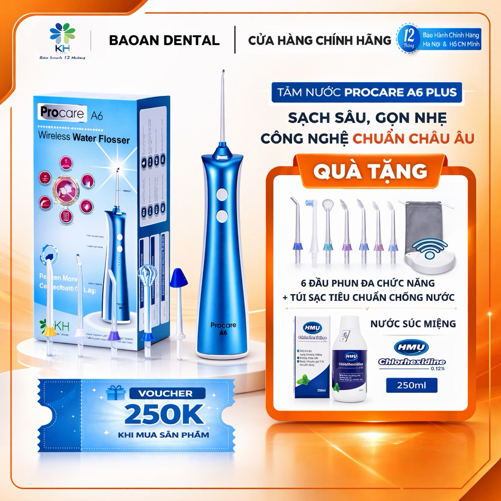 Máy Tăm Nước Siêu Áp Lực Cao Cấp PROCARE A6 PLUS, Máy Làm Sạch Răng ...