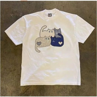 Áo Phông Hè Nam Nữ Cổ Tròn Đẹp In 4 CHÚ MÈO CHẤM BI  Siêu Đẹp Trẻ Trung, Chất Vải Cotton Khô Siêu Thoáng Mát
