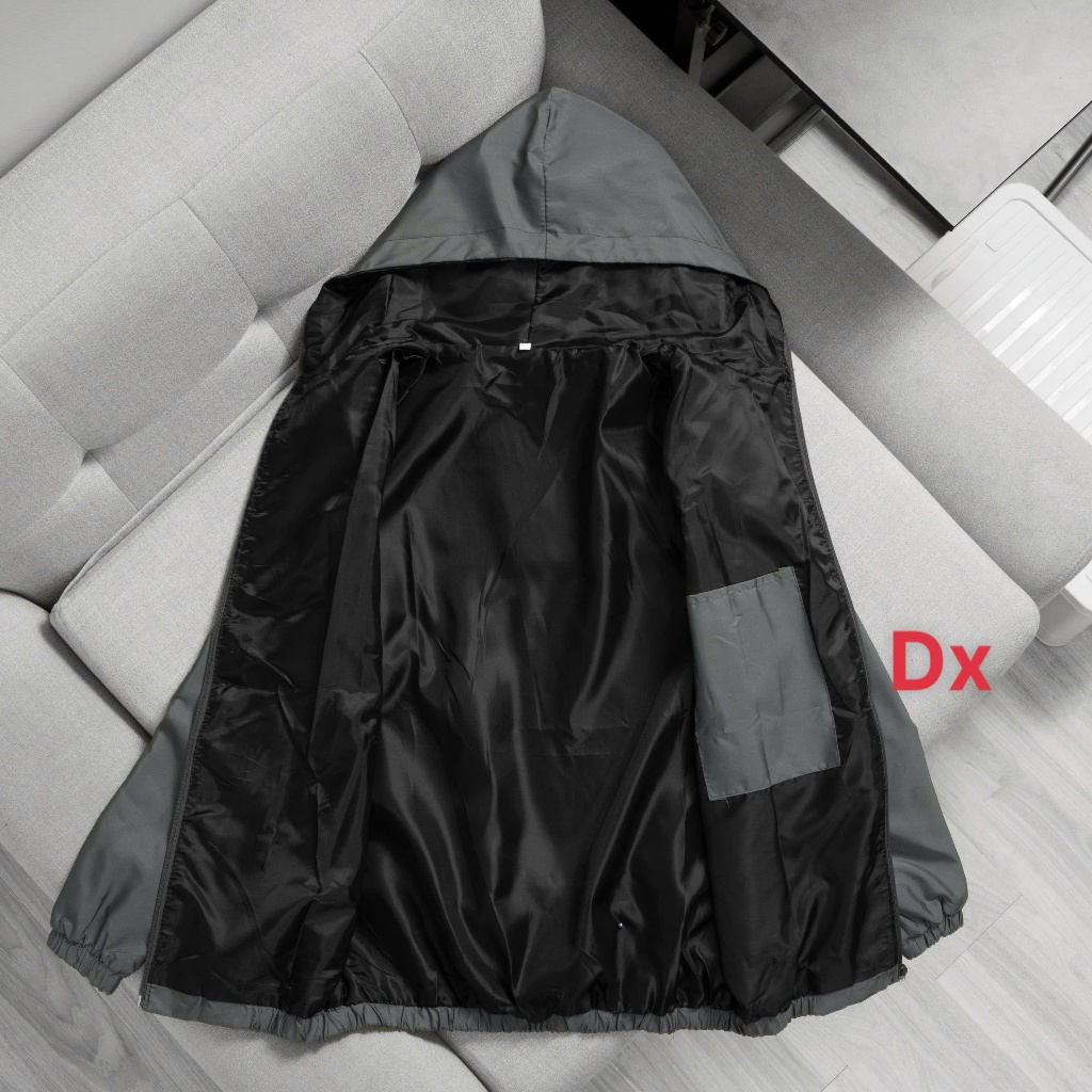 Áo khoác dù cặp nam nữ form rộng chống nước nhẹ có mũ unisex hot trend 2026