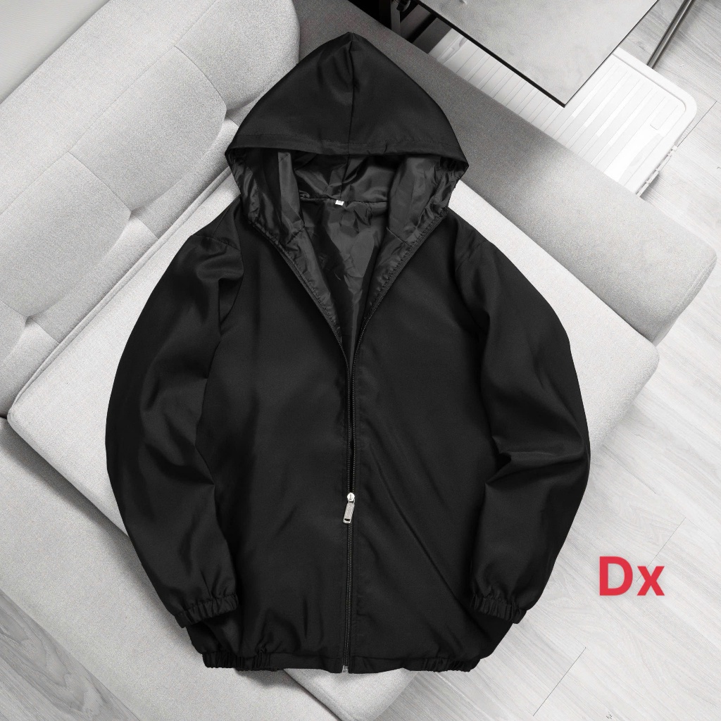 Áo khoác dù cặp nam nữ form rộng chống nước nhẹ có mũ unisex hot trend 2026