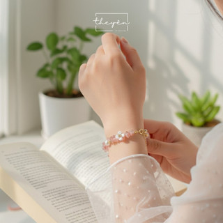 Flora - Vòng tay Anh Đào - Thạch Anh Dâu Tây - Quà Tặng Sinh Nhật Ý Nghĩa Mang Lại May Mắn, Bình An