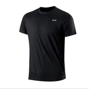 Áo thun nam cổ tròn bigsize RUN, chất vải thun lạnh thể thao mặc rất mát