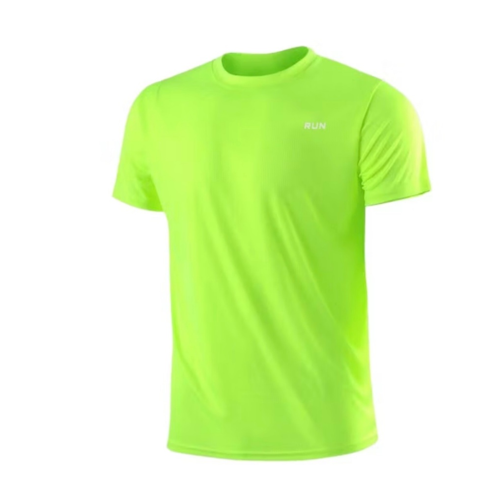 Áo thun nam cổ tròn bigsize RUN, chất vải thun lạnh thể thao mặc rất mát