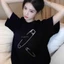 Áo phông thun đen local brand có bigsize 100kg cặp đôi nam nữ tay lỡ form rộng unisex cotton basic tee fullbox MYDNA