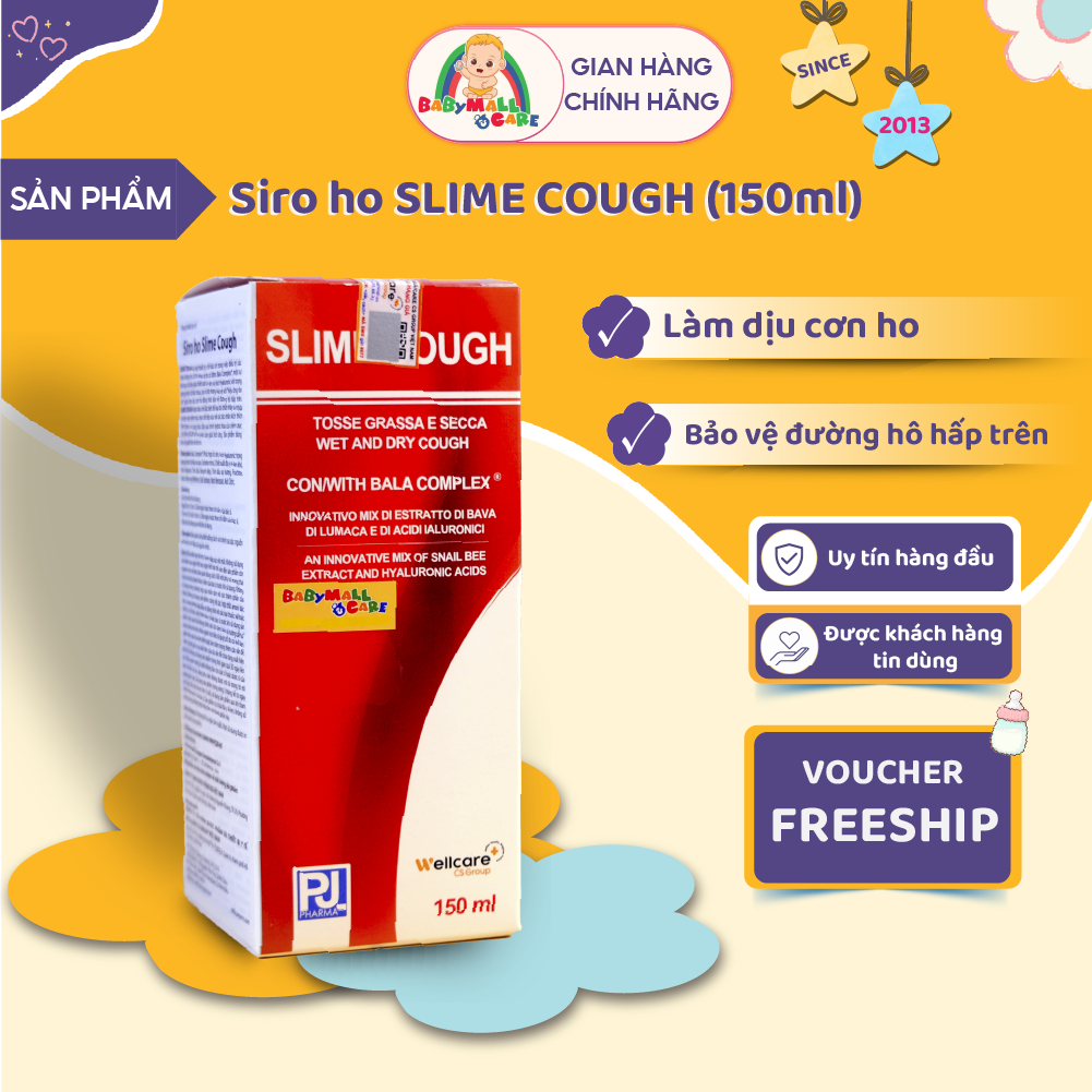 Siro Ho Slime Cough 150ml Italy Bala Complex Giảm Ho,Dịu Cổ Họng | Babymall & Care