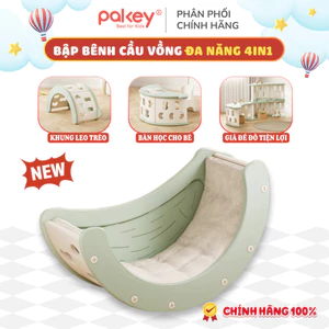 Ghế Ngồi Bập Bênh Hình Cầu Vồng, Đồ Chơi Vận Động Thang Leo Trèo, Bàn Học, Bập Bênh Đa Năng Cho Bé