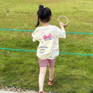 [B&G] Sét bộ áo cotton tay lở kèm quần đùi kẻ ngang mùa hè cho bé gái từ 10-45kg(2-12 tuổi)