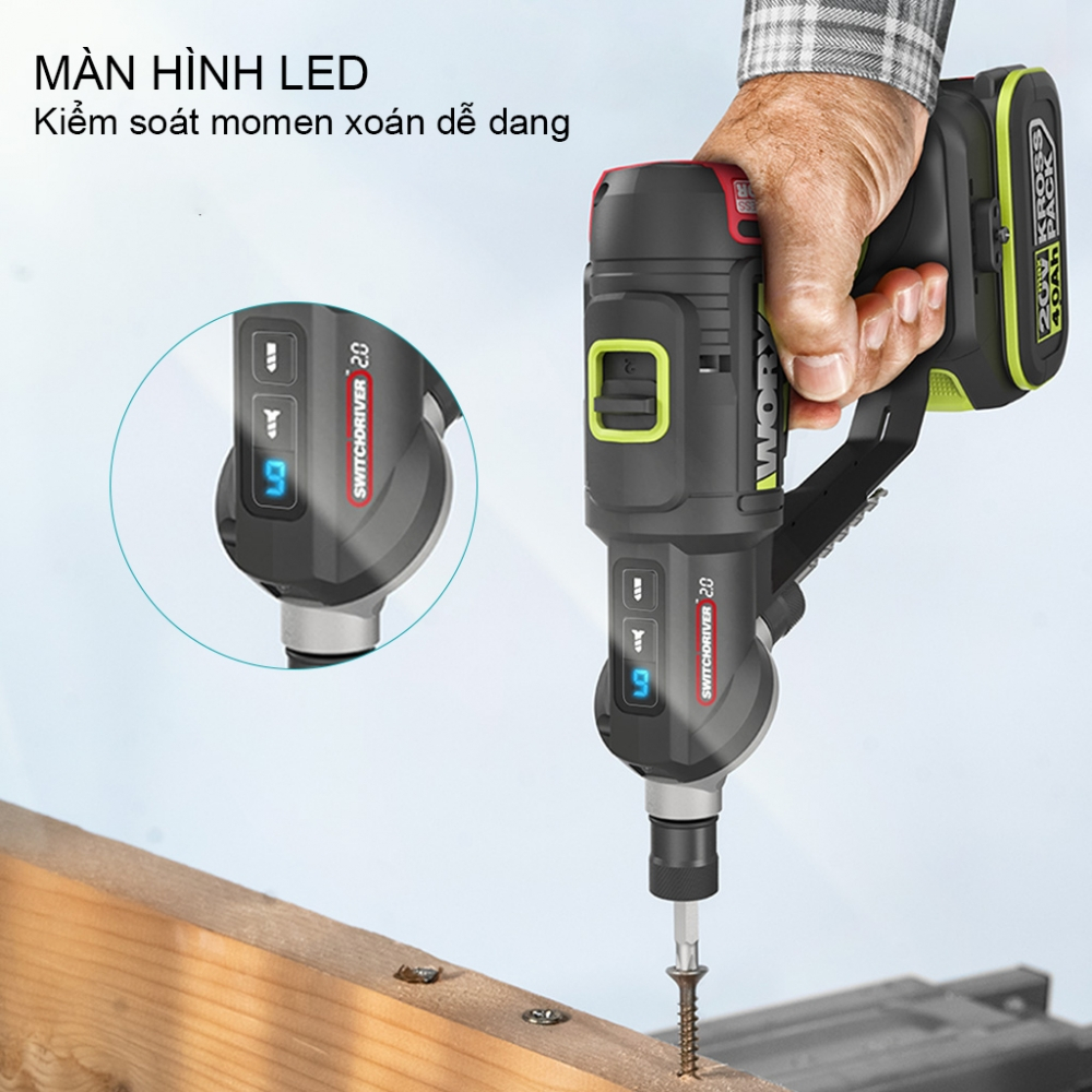 Máy Khoan Pin Đa Năng 2 Trong 1 20V Worx WU177