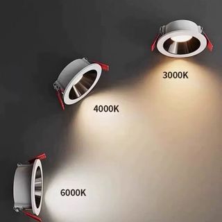 Đèn âm trần downlight chống chói công suất 7W 9W - Đèn downlight choá sâu 3 chế độ ánh sáng