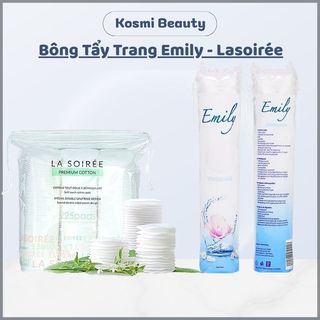 Bông tẩy trang La Soirée 100% cotton tự nhiên bông tẩy trang emily mềm mịn không gây rát da - Kosmi Beauty