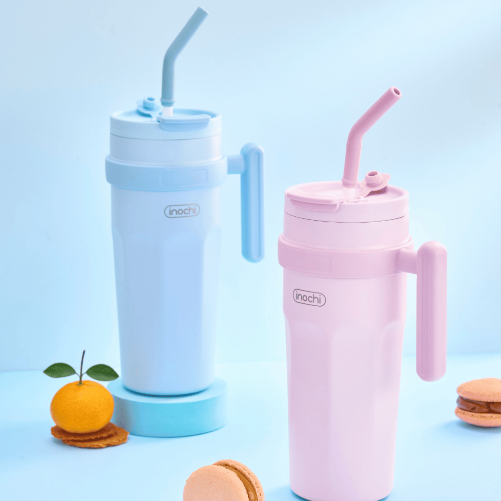 Bình giữ nhiệt Fuji Zest 950ml INOCHI có ống hút tiện lợi,tay cầm chắc chắn