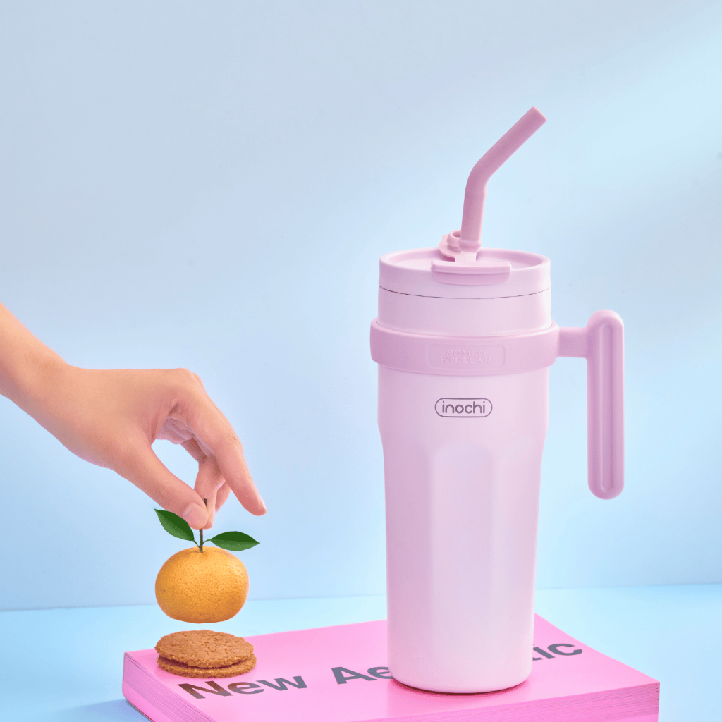 Bình giữ nhiệt Fuji Zest 950ml INOCHI có ống hút tiện lợi,tay cầm chắc chắn