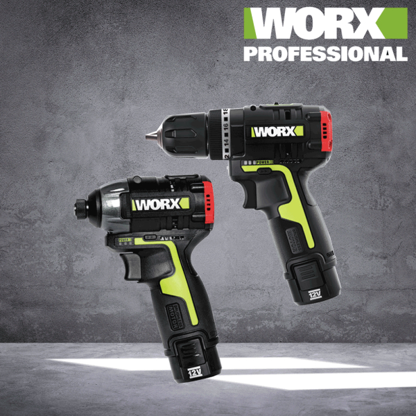 Combo Worx WU920X Khoan 3 CN WU131x & Chuyên Vít WU132 ( 2 Pin 2Ah & Sạc ) Chính Hãng Bảo Hành 12 Tháng