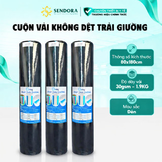 Cuộn vải không dệt trải giường drap trải giường đen 80x180cm SENY vải không dệt vệ sinh phù hợp spa, phun xăm y khoa