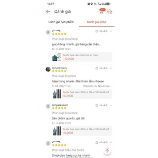 Nước hoa Nam Versacee Eau Fraiche EDT 10ml Vi Tran Perfume