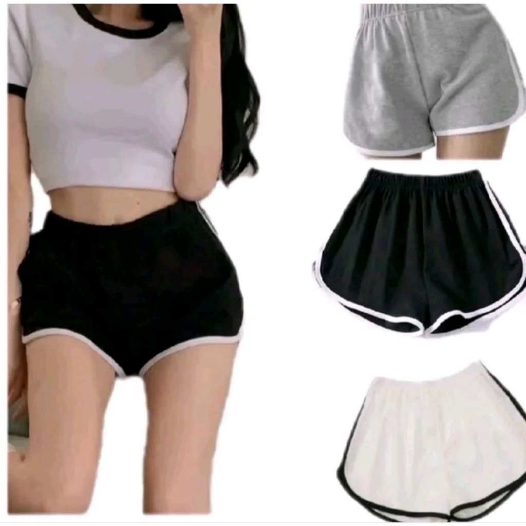 Quần short nữ phối viền dành cho nữ - chất thun mềm co giãn tốt - size 35-53kg