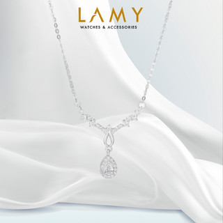 Dây chuyền bạc nữ LAMY Water Drop Pendant Silver Necklace 6239