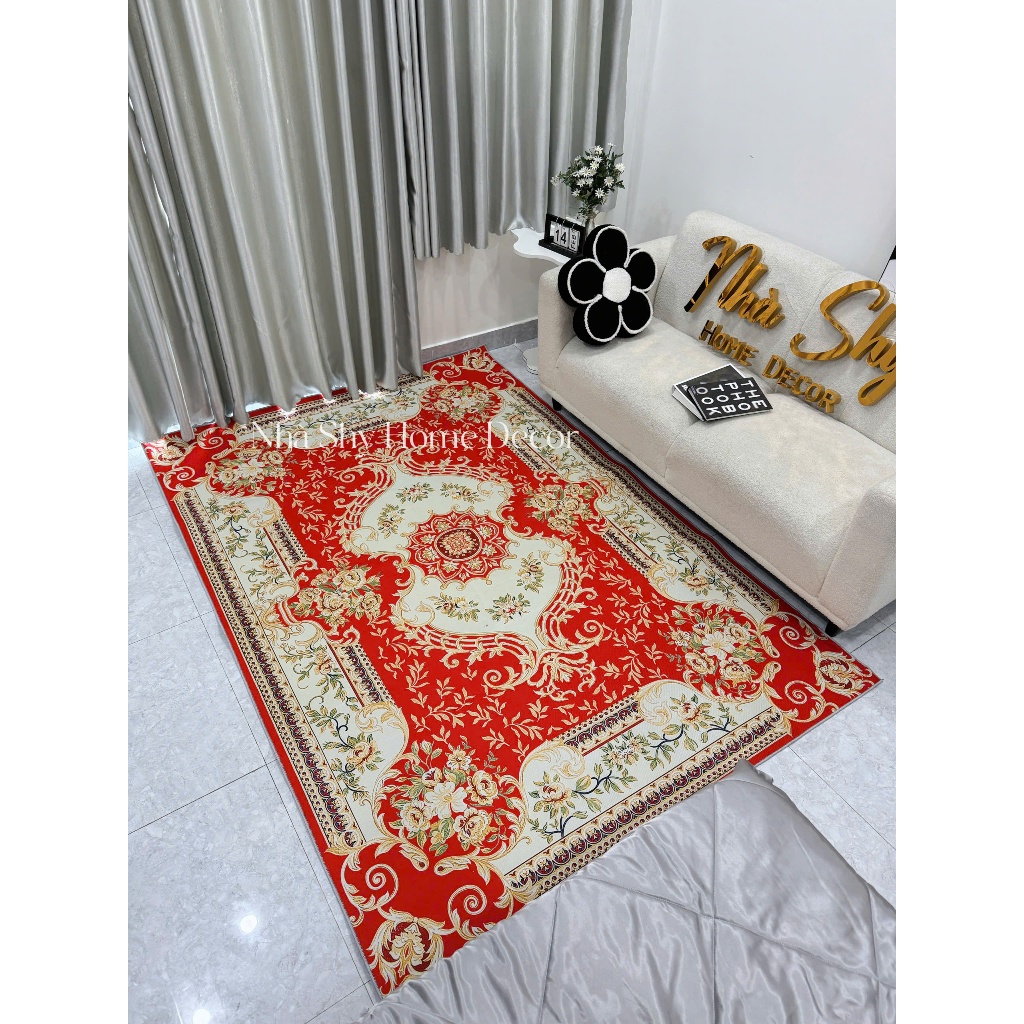 Thảm Lì Bali 5D - Thảm Trải Sàn Cao Cấp - Size 2m3x1m6 - Nhà Shy Home Decor