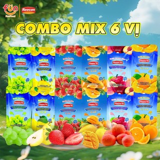 Nước Ép Trái Cây Đóng Gói 80ml 6 Vị Cam, Nho,Táo Đào, Lê, Xoài, Dâu