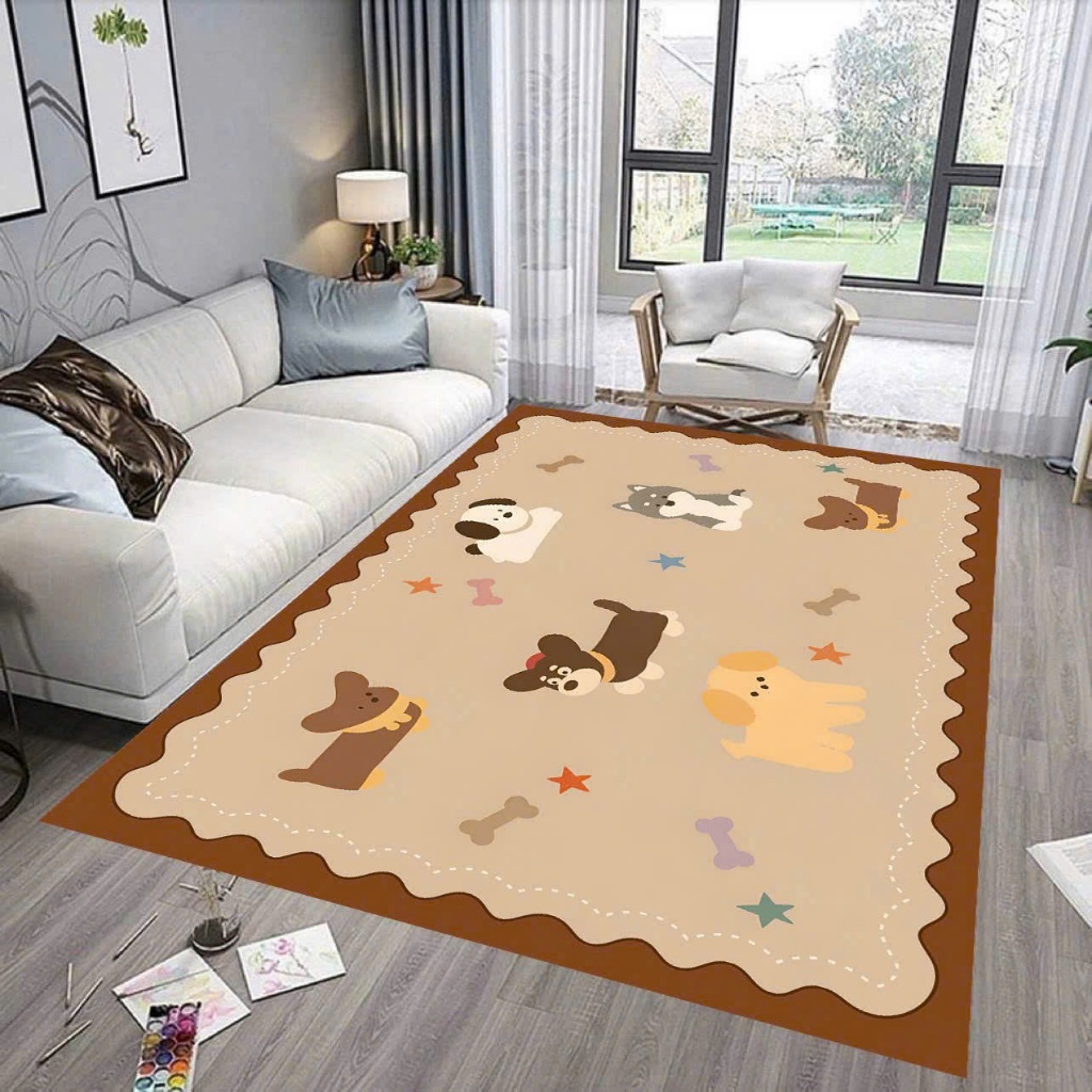 Thảm Lì Bali 5D - Thảm Trải Sàn Cao Cấp - Size 2m3x1m6 - Nhà Shy Home Decor
