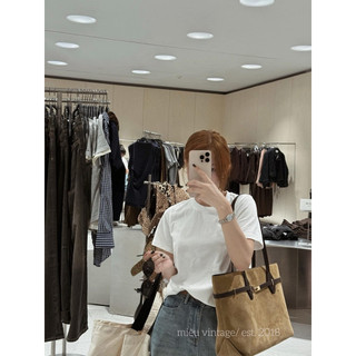 𝐗𝐮𝐚𝐧 𝐒-𝐒𝐔𝐍𝐑𝐈𝐒𝐄 | (Sẵn) Áo Thun Cotton Trơn Basic Cổ Tròn Form Vừa Vặn