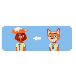 bàn chải đánh răng trẻ em tạo hình nhân vật hoạt hình trong phim Zootopia