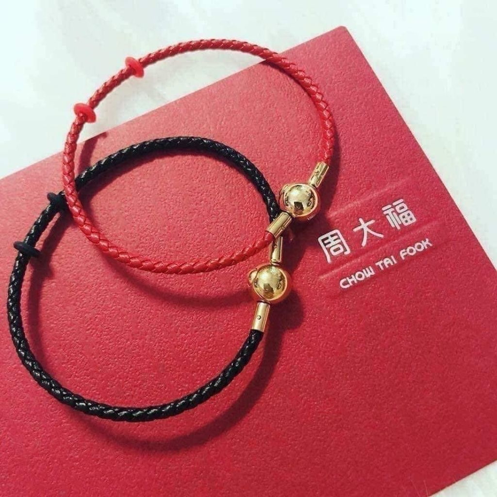 Dây da chốt tròn chuẩn chính hãng CTF lổ xỏ charm 3mm ( đo kỹ trước khi đặt ) dây da ko kèm hộp ko kèm charm