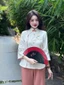 Set đồ lam, set pháp phục áo tay lở thêu xịn chất Phi Tuyết nút bọc kèm quần dài 3 màu