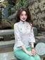 Set đồ lam, set pháp phục áo tay lở thêu xịn chất Phi Tuyết nút bọc kèm quần dài 3 màu