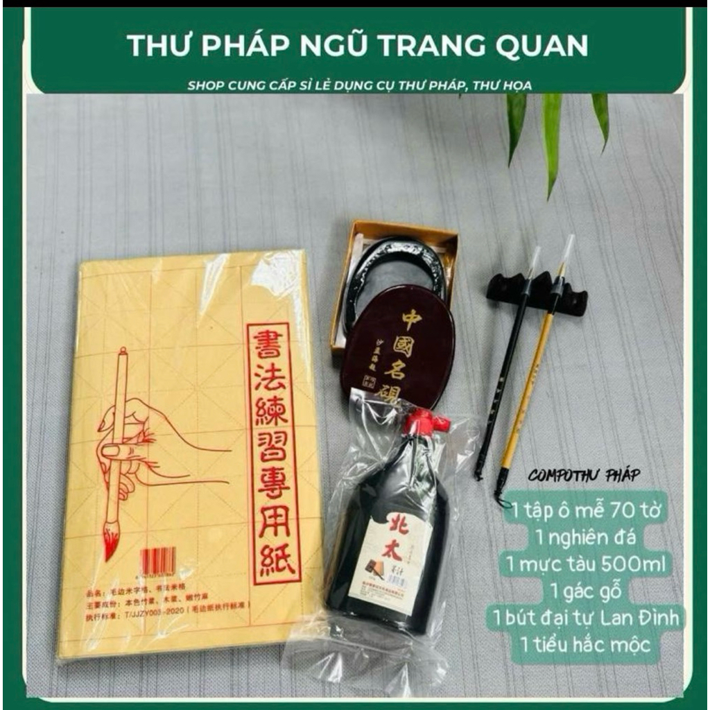 Combo Thư Pháp Chuẩn Luyện Nét – Bộ Dụng Cụ Tập Viết Chuẩn Form Cho Người Mới
