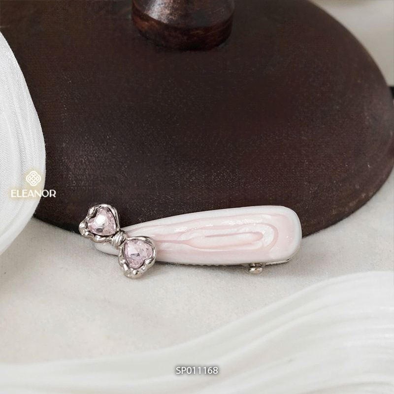 Kẹp tóc nữ Eleanor Accessories đính nơ độc đáo phụ kiện tóc kẹp tóc mái 11168