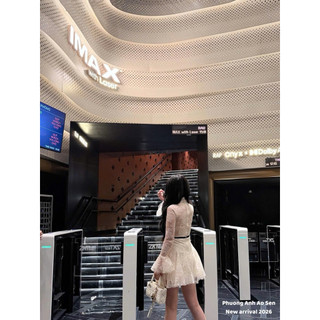 [ẢNH THẬT] VÁY REN TAY LOE CHÂN XOÈ ĐAI EO VRTLCX
