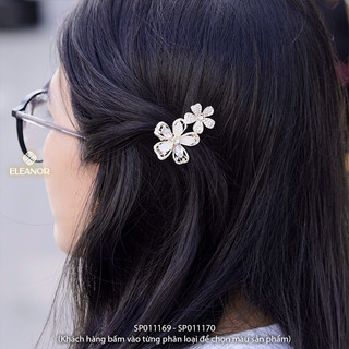 Kẹp tóc nữ Eleanor Accessories hình hoa đính đá phụ kiện tóc kẹp tóc mái 11170