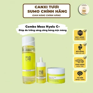Bộ 3 Meso C RVB LAB Italy - Quy Trình Dưỡng Sáng Hồng, Căng Bóng Và Trẻ Hóa Da Chuyên Sâu (Toner - Serum - Kem Dưỡng)