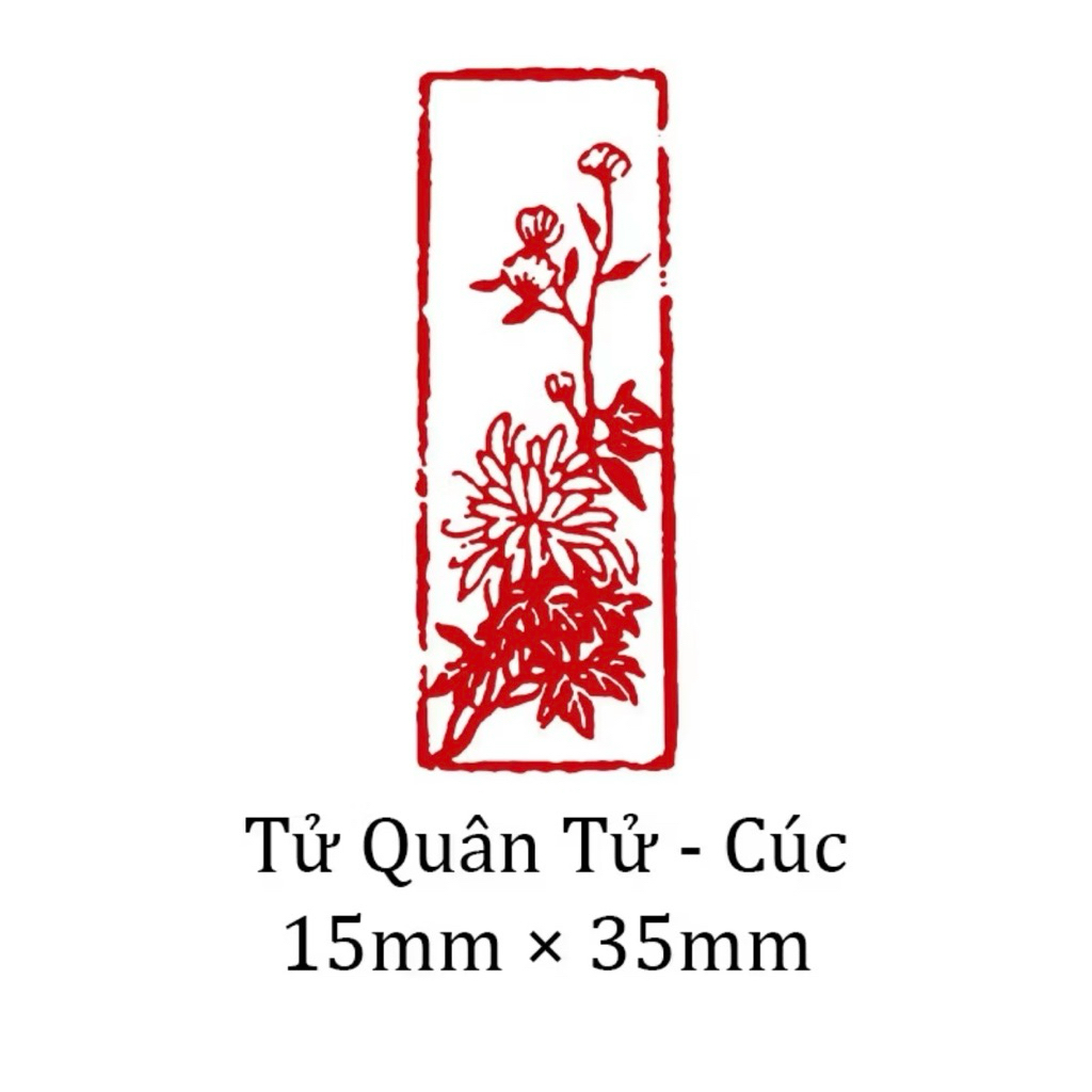 Ấn Triện Thư Pháp Gỗ Tự Nhiên – Đóng Dấu Nét Đẹp, Rõ Nét, Dễ Sử Dụng