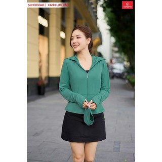 (Có sẵn) 6NHF03 Áo Chống Nắng Nữ 𝐂𝐀𝐑𝐃𝐈𝐍𝐀 2 Lớp Chất  Áo Chống Nắng Ice Text - Mát Lạnh Chống Tia UV 6NHF03