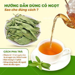 Cỏ ngọt nguyên lá sấy lạnh 100g (Trà cỏ ngọt thanh nhiệt, detox cơ thể )