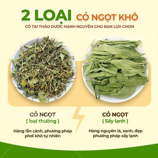 Cỏ ngọt nguyên lá sấy lạnh 100g (Trà cỏ ngọt thanh nhiệt, detox cơ thể )