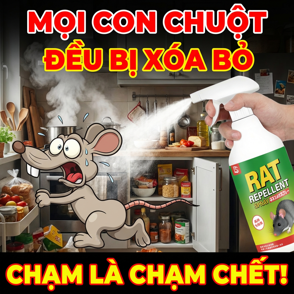 🐭 3 giây chuột biến mất hoàn toàn! 🐭 Xịt đuổi chuột thuốc đuổi chuột 510ml nước xịt đuổi chuột trong ô tô